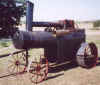 Front view of the steam tractor.
