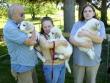 Trinity from Ohio, with her two new brothers.