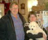 Tess with new owners from Wisconsin.