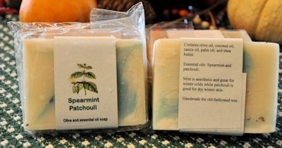 Spearmint soap is good for relieving stress.