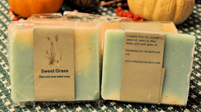 Sweet Grass soap is good for relieving stress.