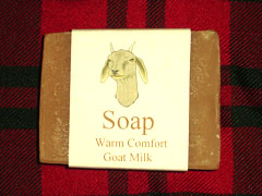 Warm Comfort Goat's Milk handmade soap.