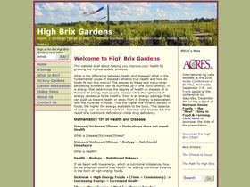 High Brix Gardens home page.